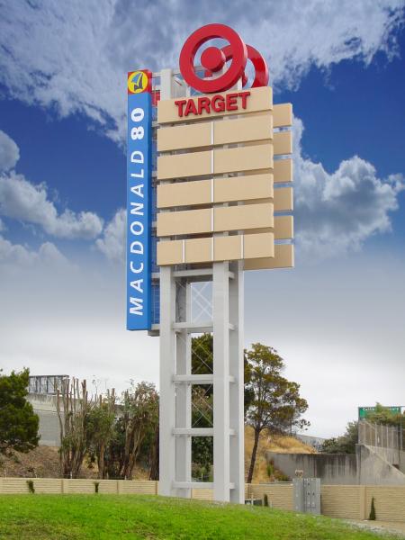 80' pylon sign