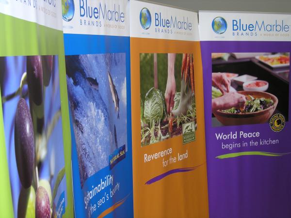 A few older trade show stand jobs for Blue Marble Brands from last year.