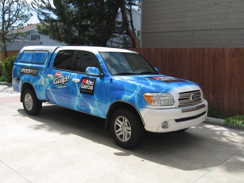 abu garcia spiderwire vehicle wrap