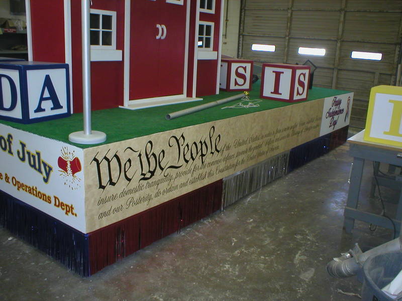 AISD 2007 4th of July parade float