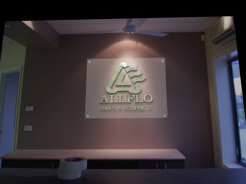 Allflo Pumps Recption Sign