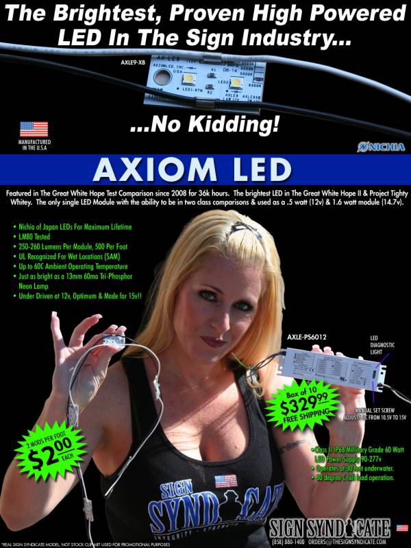 Axiom LEDs & Power Supplies