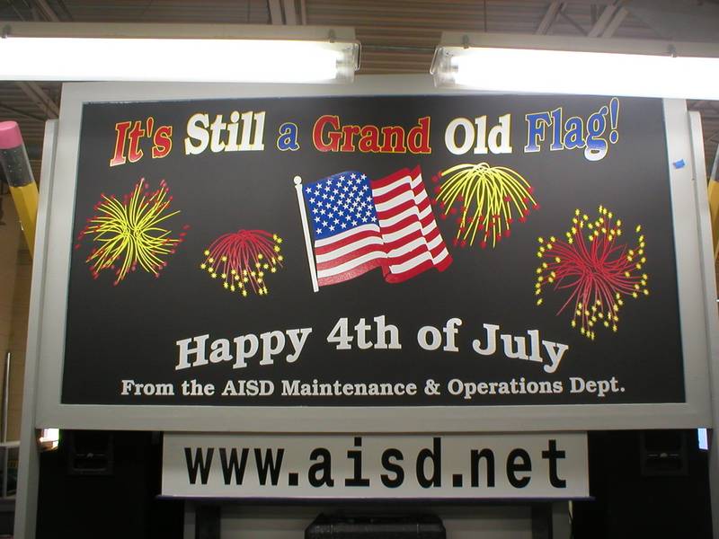 Back 2005 AISD July 4th Parade float