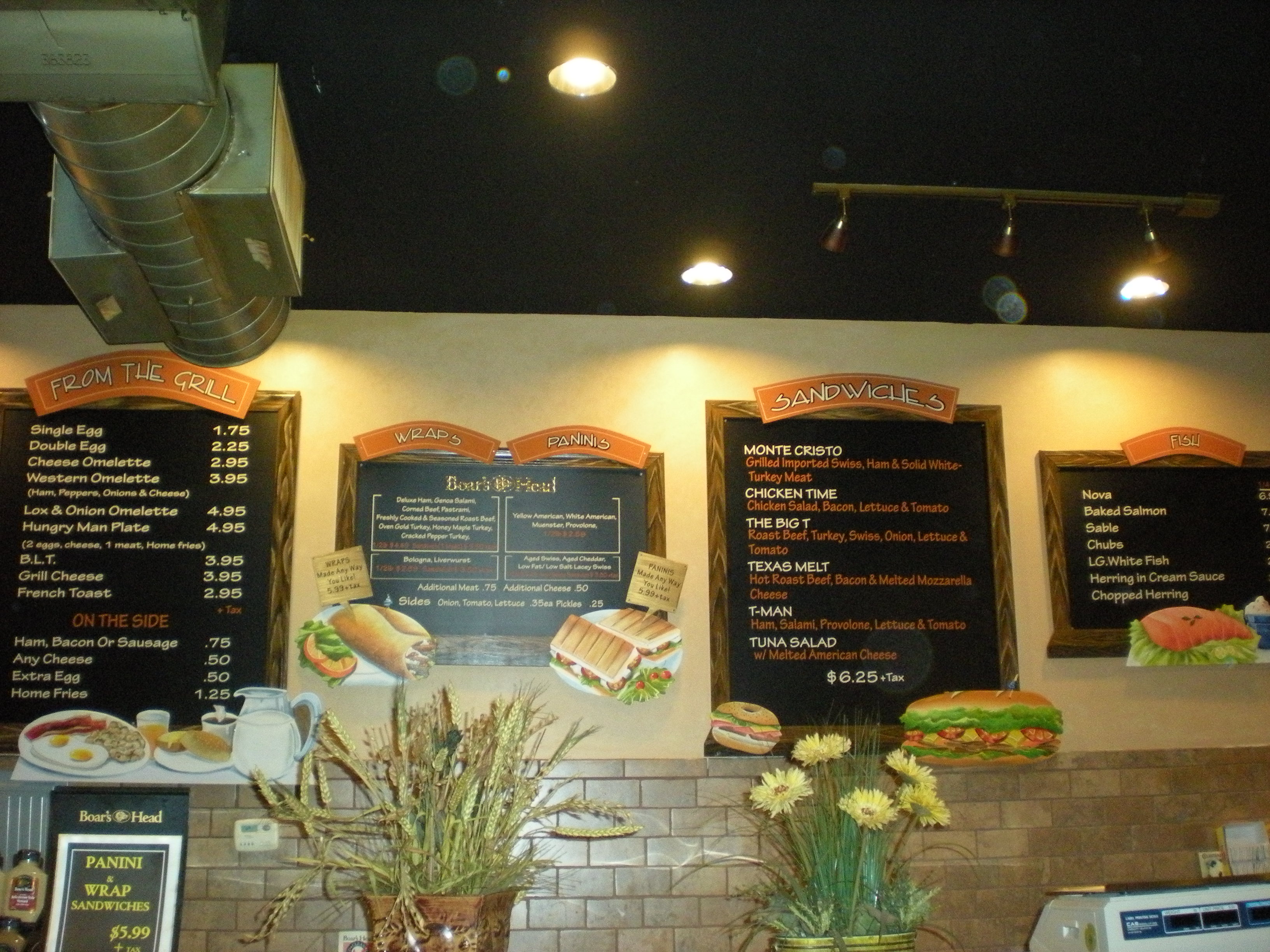 Bagel stores upscale menus