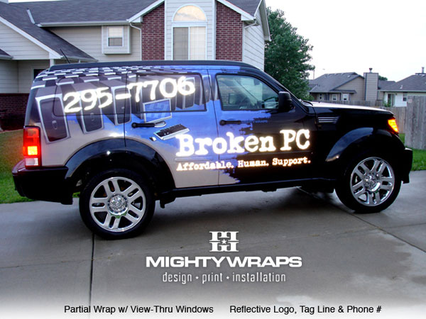 Broken PC vehicle. Design / Print / Install