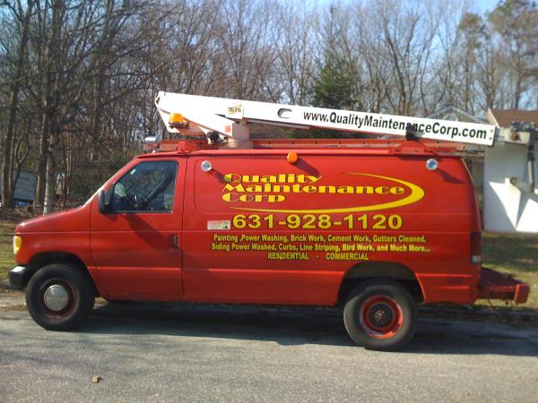 Bucket Truck job - two color cut vinyl