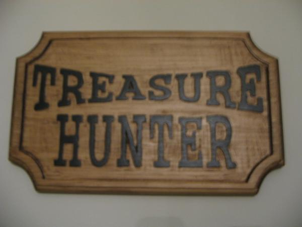 Carved sign using a router