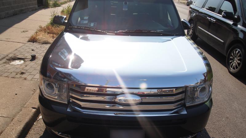 chrome hood wrap