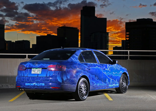 Custom art on Jetta