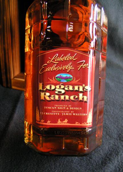 Custom Whiskey Bottle Label (Back)