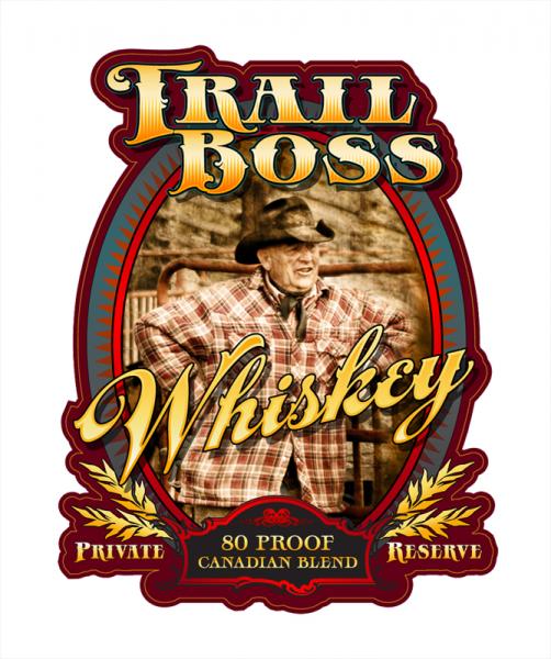 Custom Whiskey Bottle Label (front art)