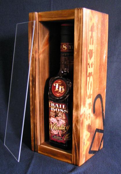 Custom Whiskey Bottle Labels & Display Gift Box