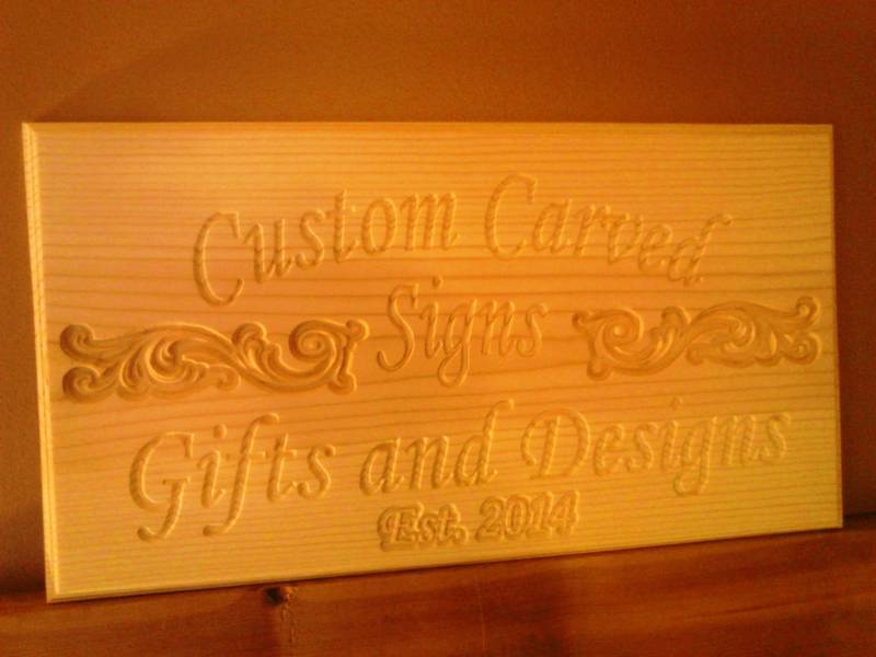 Custom Wood Carved Signs by Southern Signs and Design
