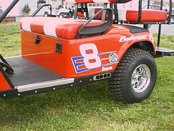 Dale Jr. Side View Golf Car