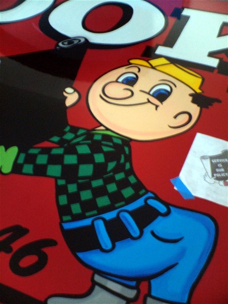 detail of billboard