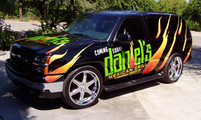 Digital graphics on truck