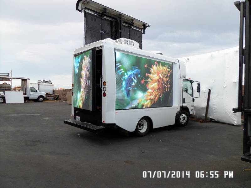 Digital Mobile Billboard Sign truck - built in August 2014 (2)