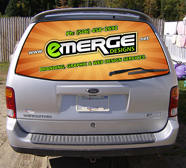 Emerge Designs Perf Back Window