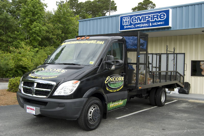 Encore Landscaping Truck Wrap