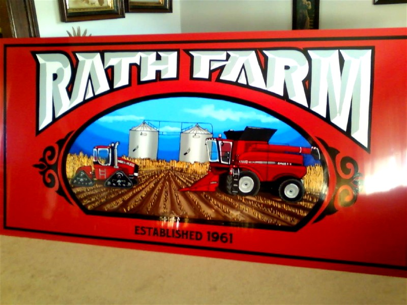 farm sign (paint on alumalite)