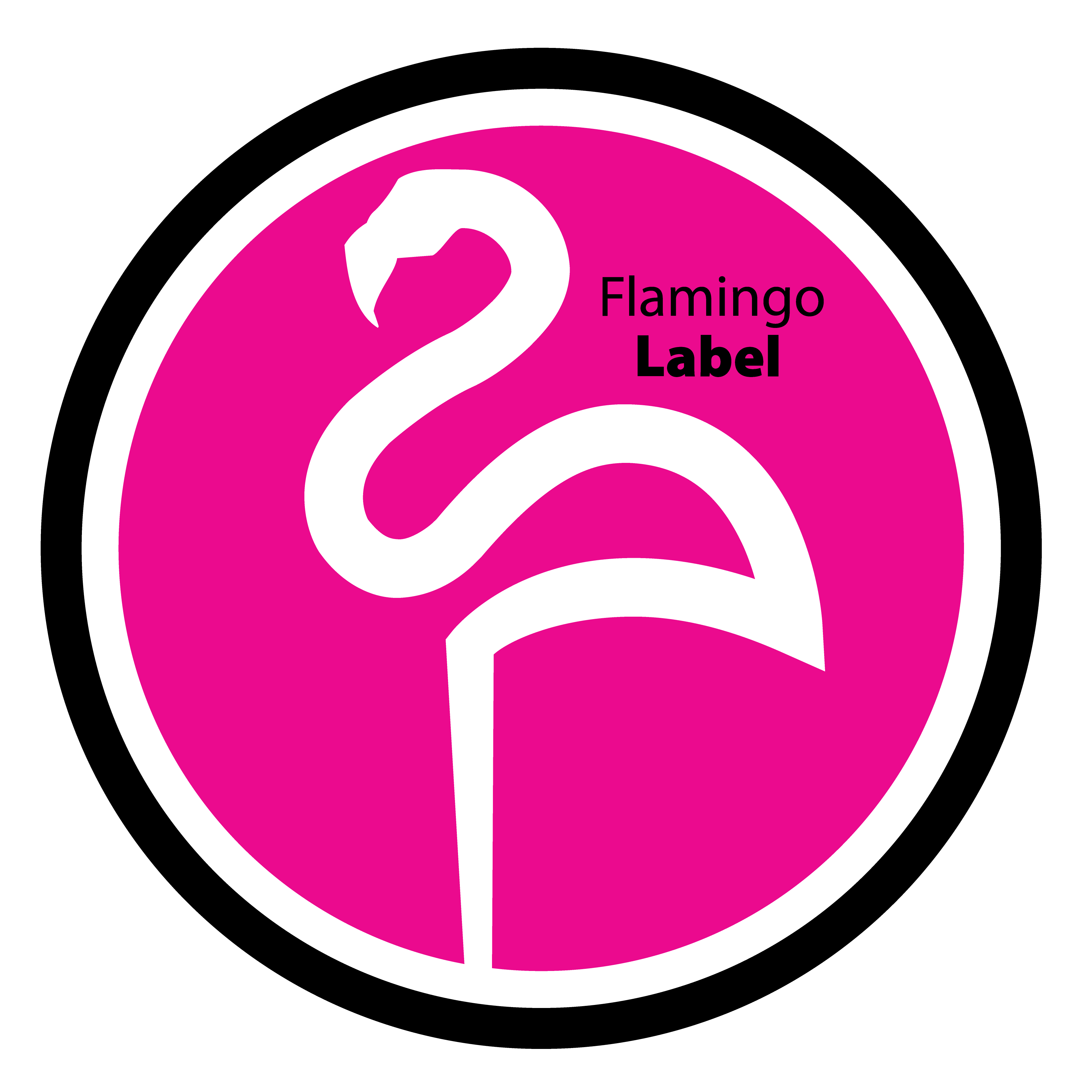 Flamingo Label vector 11inch round-01.png