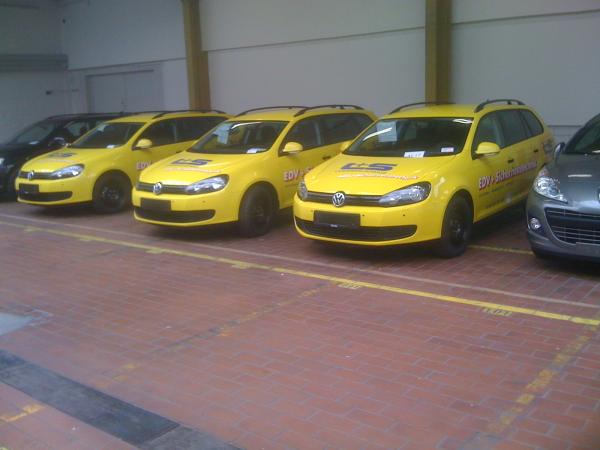 Fleet Wrap with Yellow and Lettering!