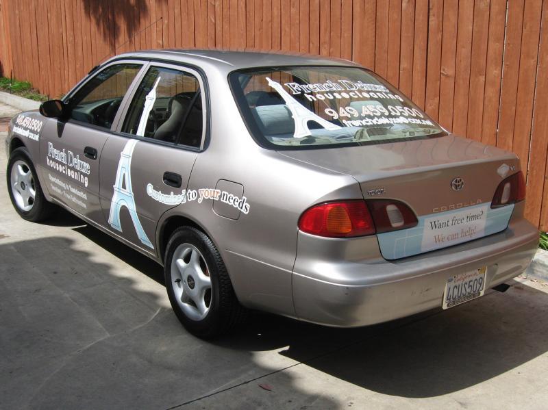 french deluxe vehicle lettering