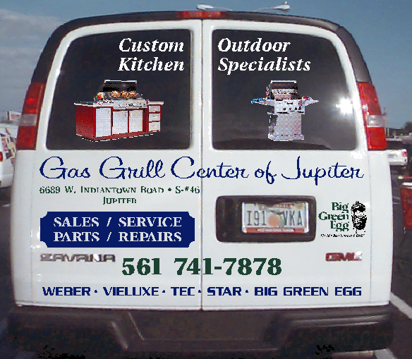 Gas Grill Center Van Layout Rear