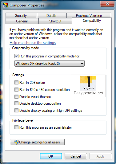 Gerber GspComposer running under Windows 7 = I just decided to run my Geber Omega 1.56 under Windows 7 Pro on my laptop tonight and I was pleased that
