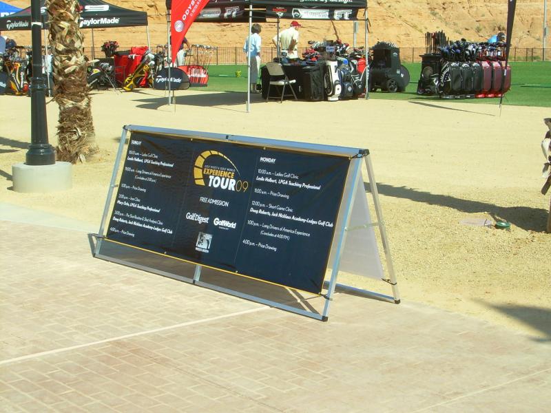 golf digest banner stand