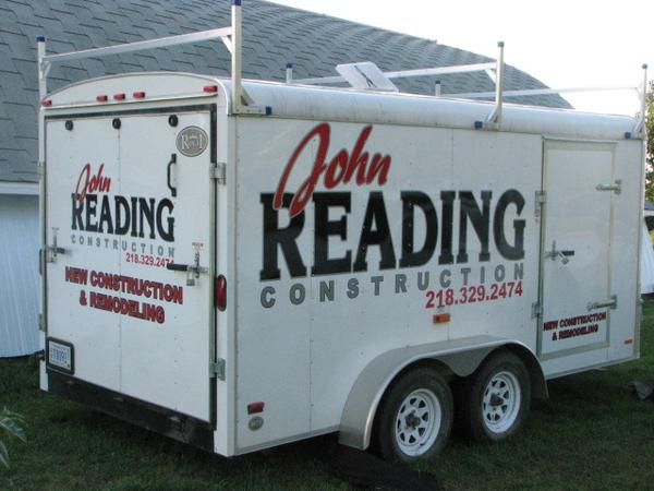 Job Trailer for John Reading Construction of Rothsay, MN