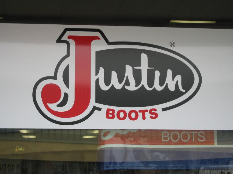 justin boot decal