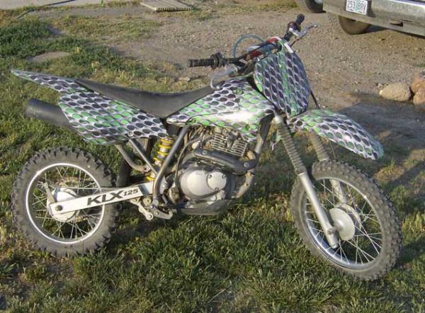 Kawasaki KLR Motorcycle Wrap.