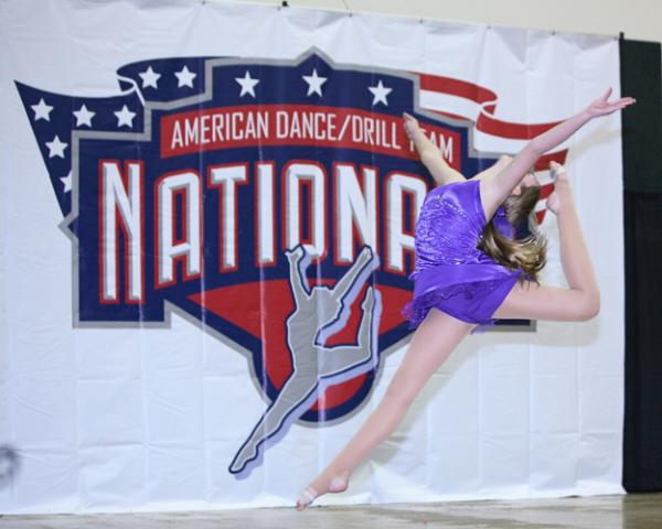 Kind of a cool banner we did for a cheer event.  Love how the girl is imitating the logo.