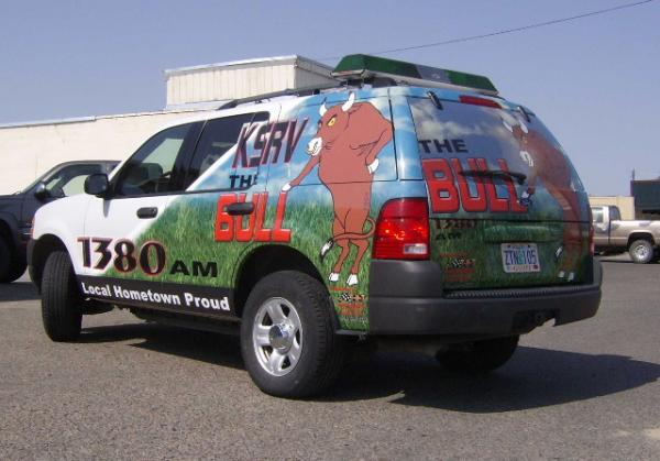 KSRV Radio station partial wrap.