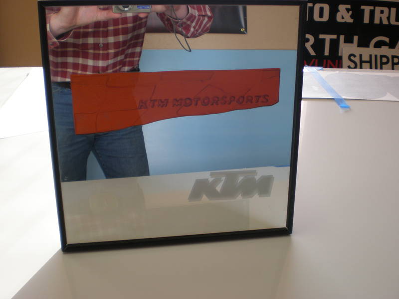 KTM Glass Etch