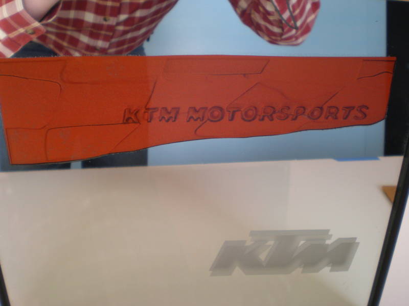 KTM Glass Etch