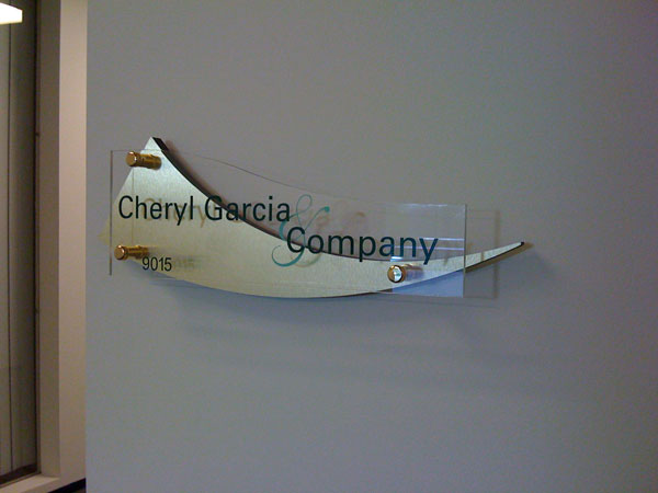 Metal; Acrylic; Vinyl w/ standoffs