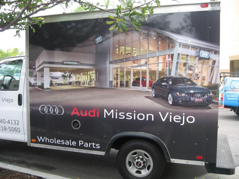 mission viejo audi truck wrap