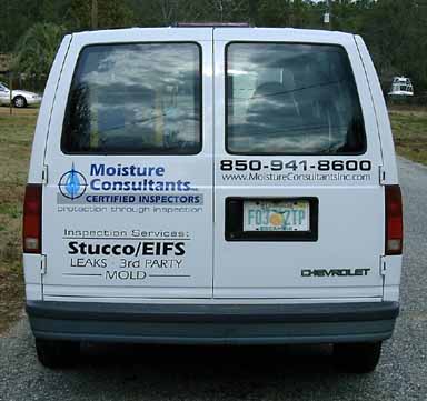 Moisture Consultants Van - Back