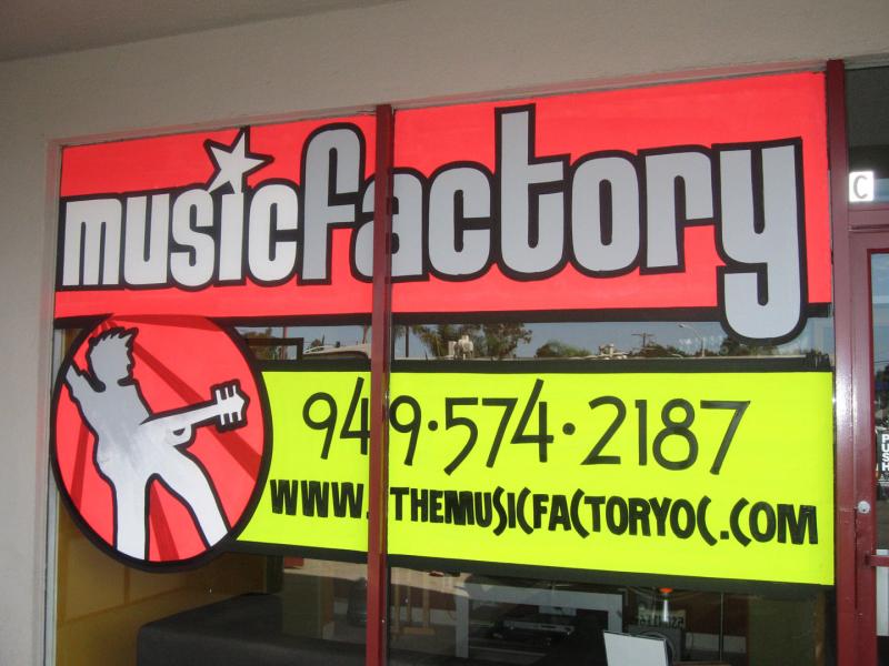 music factory window splash