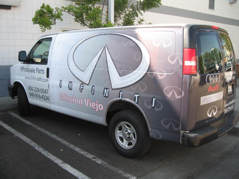 mv infiniti van wrap