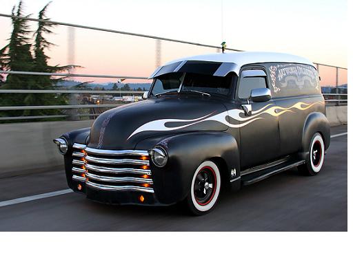 my 1950 Chebby panel shop truck (my daily driver)