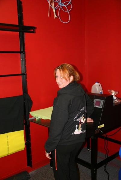 my wife Vanessa using our Viper Pre-treatment machine.  http://www.viperxpt.com/