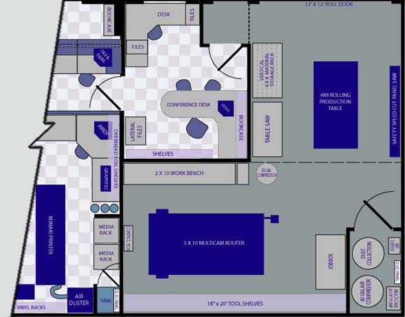 new location for CNC router