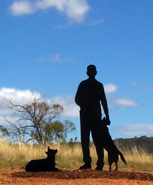 Photo Anne's dad life size metal art silhouette