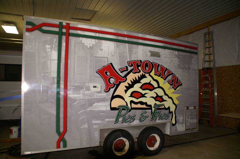 Pizza Trailer Wrap