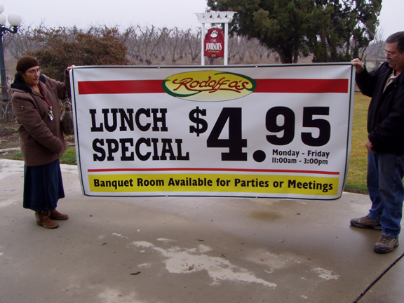 Printed banner