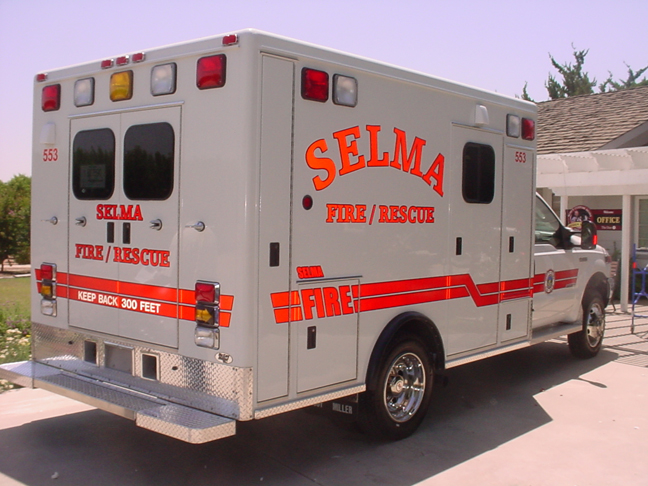 Reflective vehicle graphics Ambulance