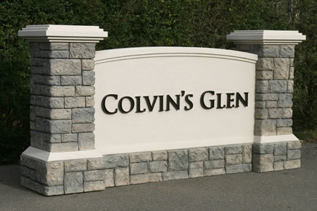 residential entrance sign 008